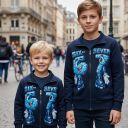 Суичър плътен SIX SEVEN в тъмносиньо
