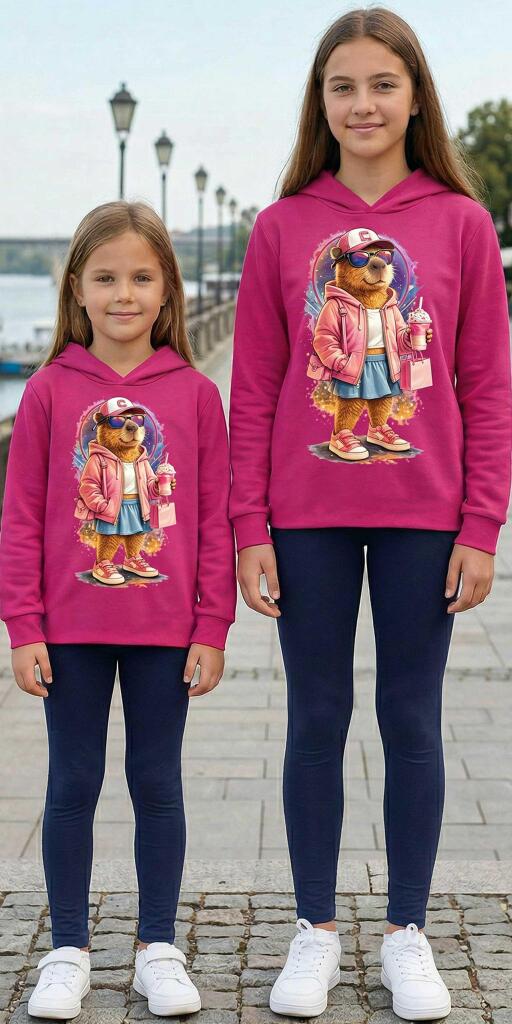 Комплект тънък 2 части (бл.к./к.) Капибара в циклама