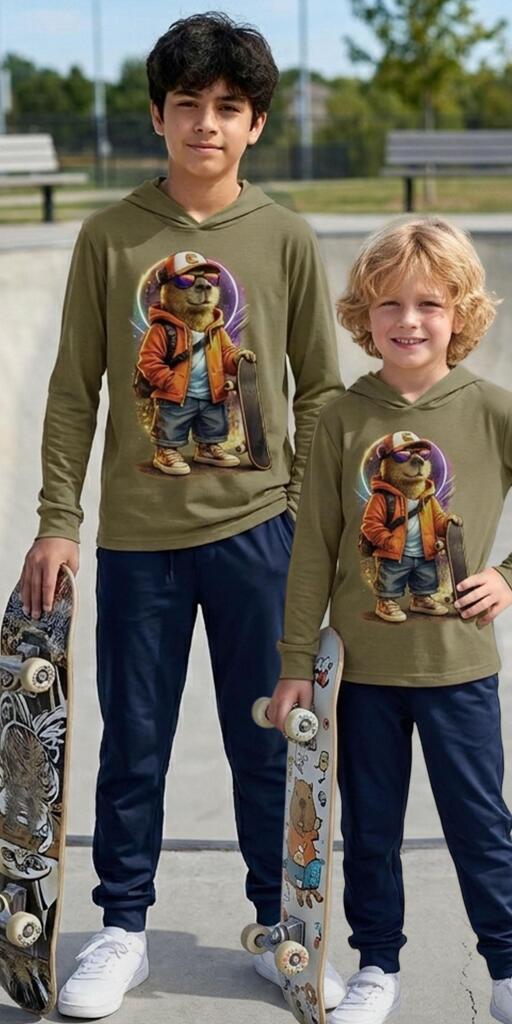 Комплект тънък 2 части (бл.к./д.) Капибара в хаки