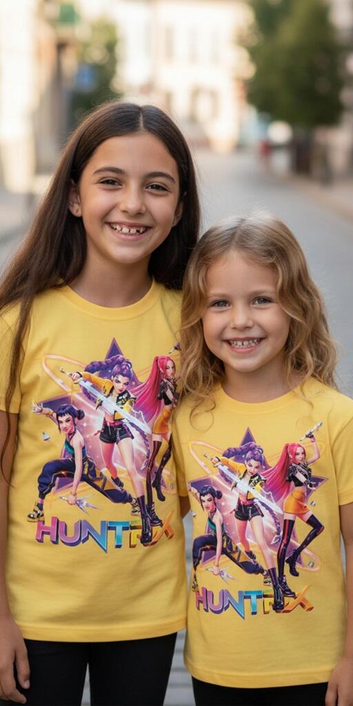 Тениска Кей Поп в жълто