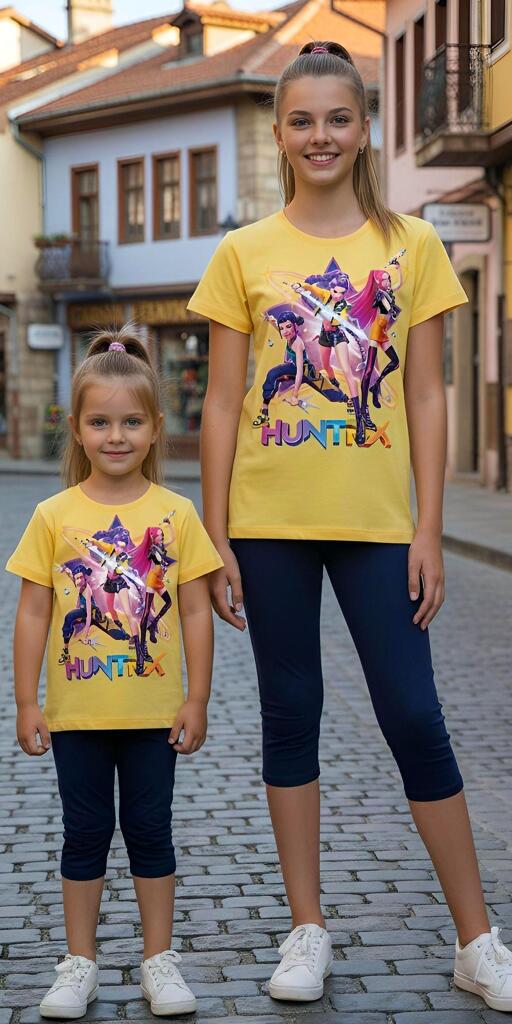 Комбинация 2 части (т/к) Кей Поп в жълто