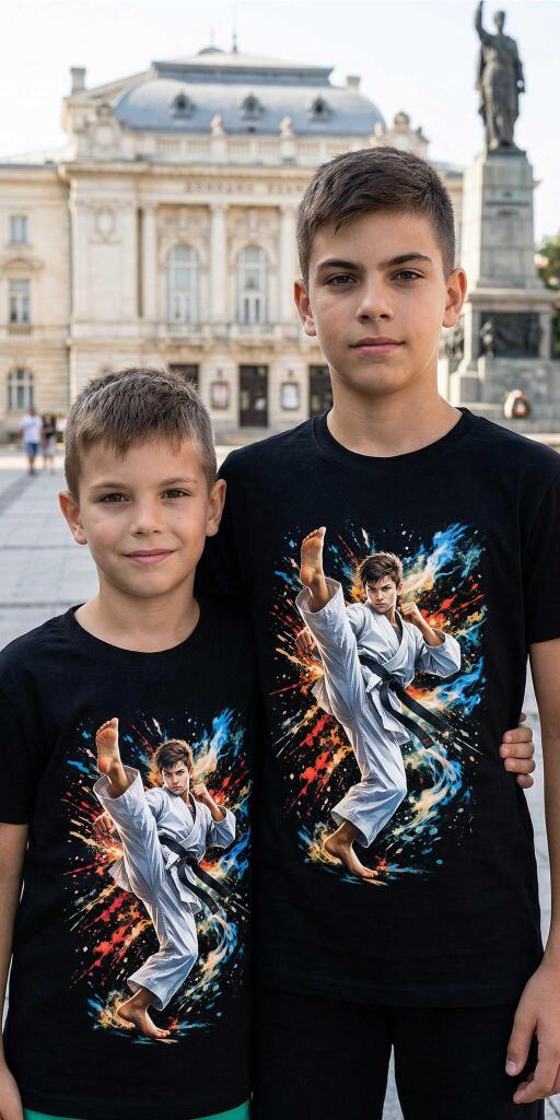 Тениска с каратист Karate Power