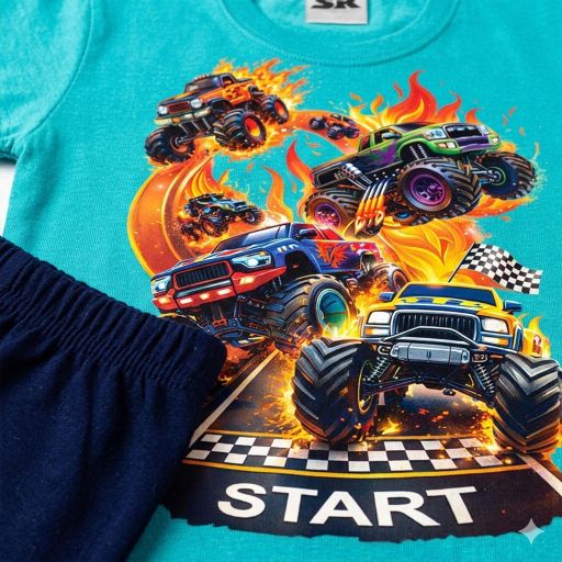Комплект Monster Race START с ярък DTF печат