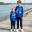 Комплект тънък 2 части (б/д) SIX SEVEN тъмносиньо