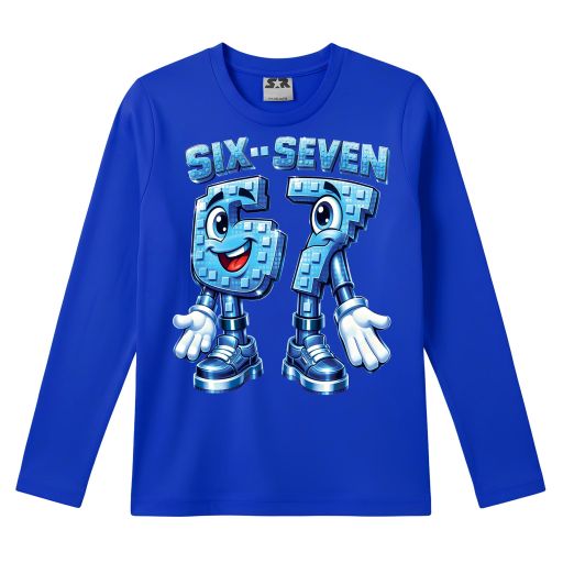 Детска тъмносиня блуза Six Seven