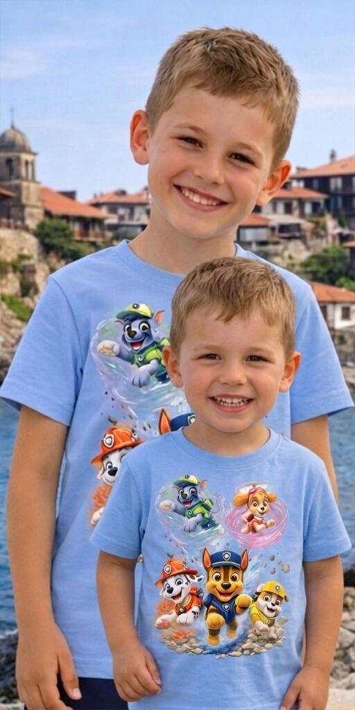 Тениска Пес Патрул – Малки герои в синьо