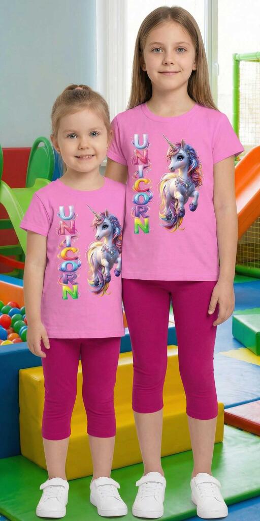 Комбинация 2 части (т/к) Еднорог в розово