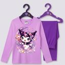 Момичешки комплект Kuromi блуза и клин под коляното