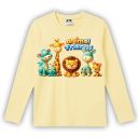Детска блуза Animal Friends бледожълта с животинки