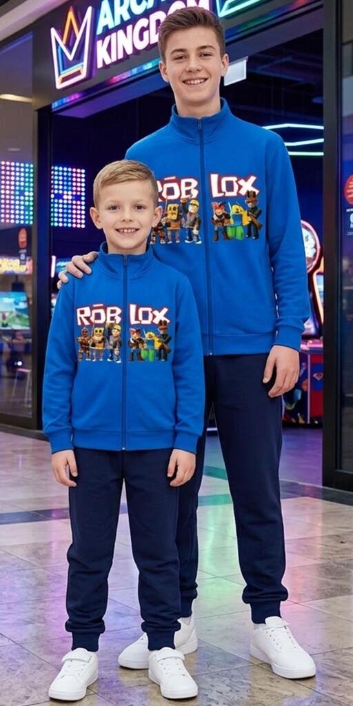 Комплект плътен 2 части (с/д) ROBLOX в тъмносиньо