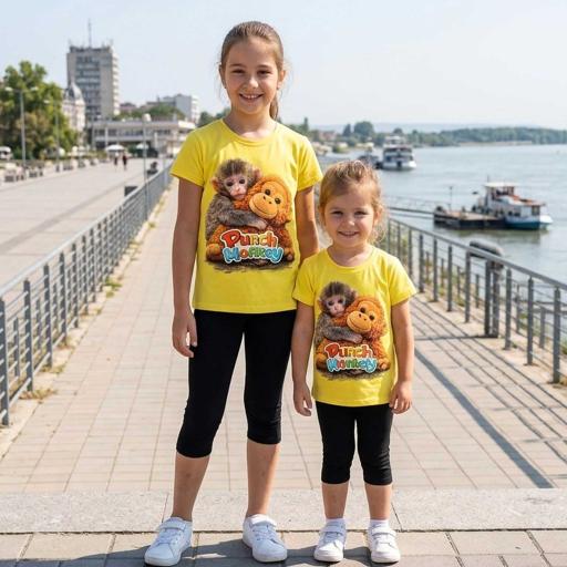 Комбинация 2 части (т/к) Маймунката Пънч , която носи усмивки!