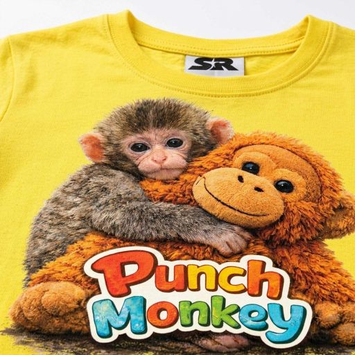 Детска тениска Punch Monkey с DTF печат