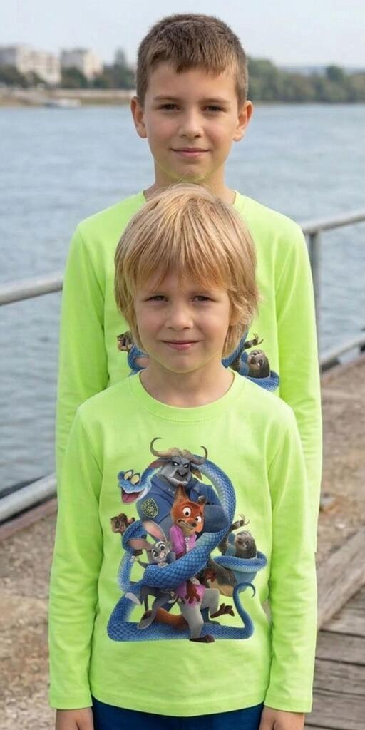 Блуза тънка Зоотрополис в зелено