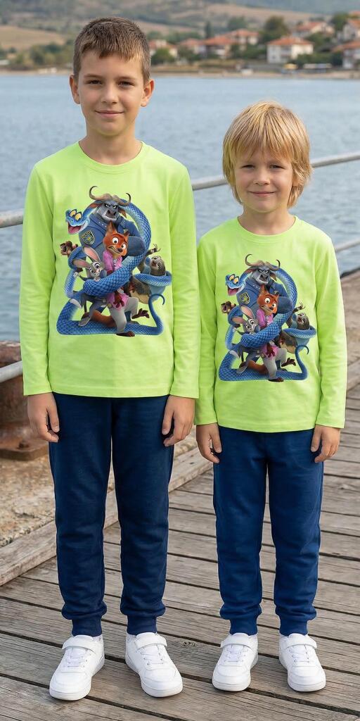 Комплект тънък 2 части (б/д) Зоотрополис в зелено