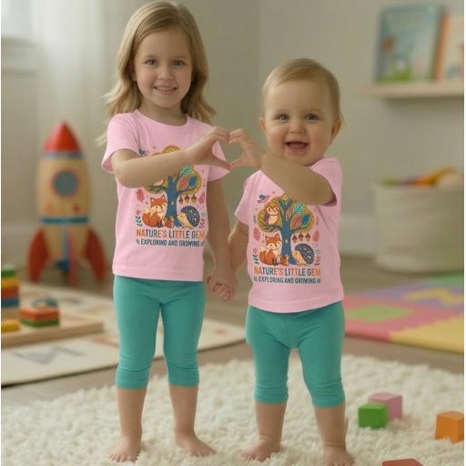 Комбинация 2 части (т/к) Животните в гората в розово