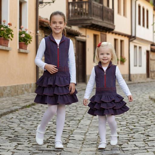 Дънкова рокля с цип в червено 1