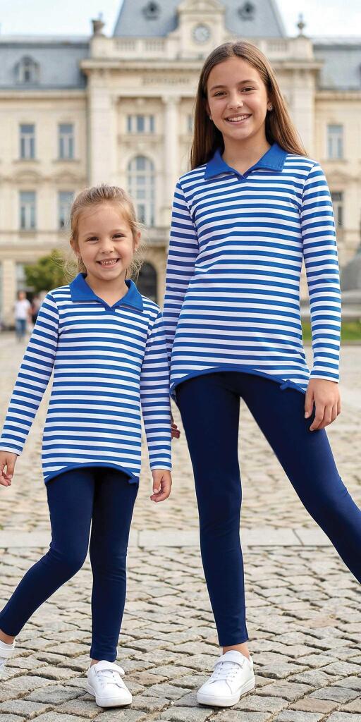 Комплект тънък 2 части (т./к.) Морски стил в синьо