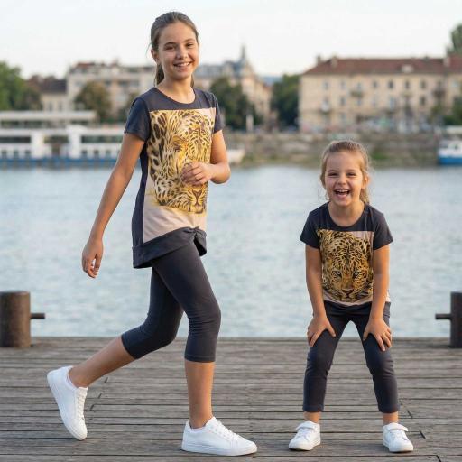 Детски сет с ефектен леопардов дизайн