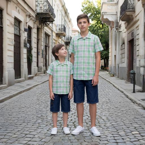 Комбинация 2 части (р/б) каре в резеда