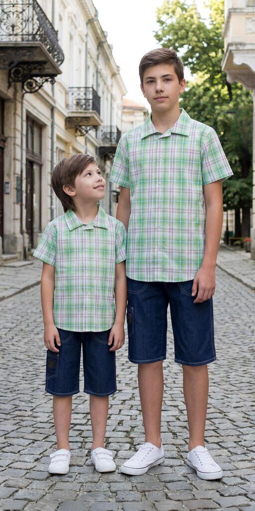 Комбинация 2 части (р/б) каре в резеда