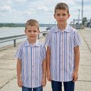 Риза спортно-елегантна райе 7