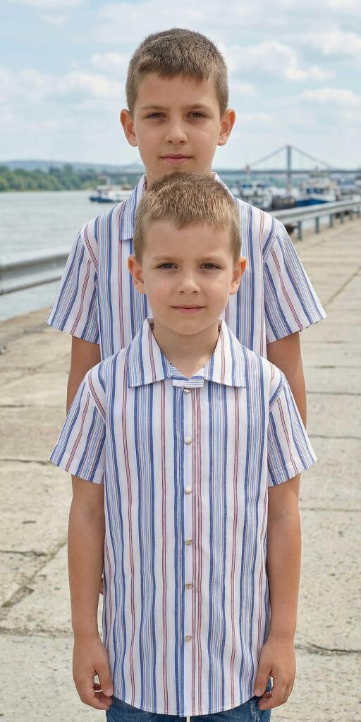 Риза спортно-елегантна райе 7