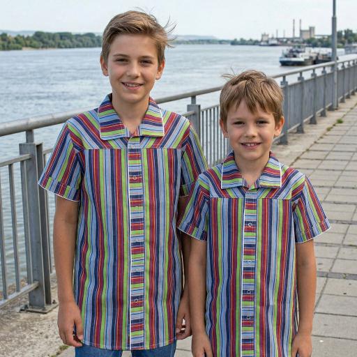 Риза спортно-елегантна райе 15