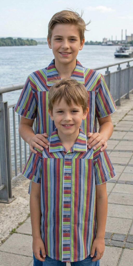 Риза спортно-елегантна райе 15