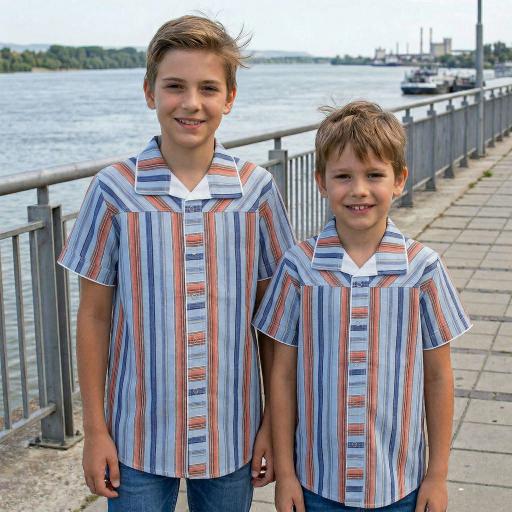 Риза спортно-елегантна райе 18