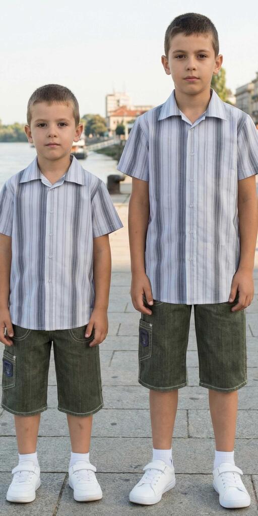 Комбинация 2 части (р/б) райе в сиво