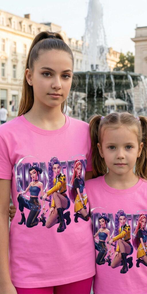 Тениска Кей Поп в розово