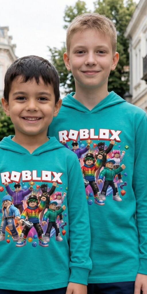 Блуза тънка с качулка Roblox морскосиньо