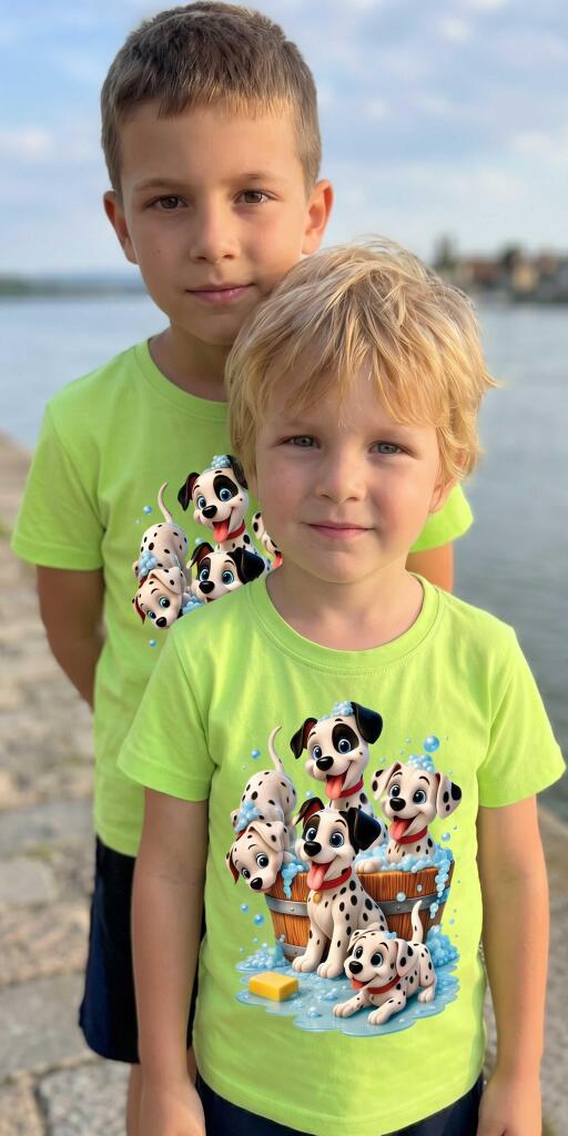 Любимите кученца вече са с теб!Весела тениска за още по-весели дни