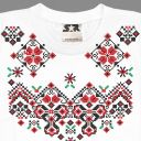 Тениска с фолклорни български мотиви в бяло 11