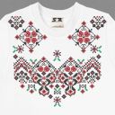 Блуза тънка с фолклорни български мотиви в бяло 11