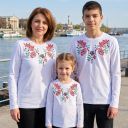 Блуза тънка с фолклорни български мотиви в бяло 10