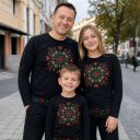 Блуза тънка с фолклорни български мотиви в черно 5