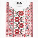 Тениска с фолклорни български мотиви в бяло 8