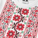 Блуза тънка с фолклорни български мотиви в бяло 8