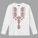 Блуза тънка с фолклорни български мотиви в бяло 3