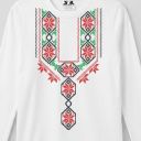 Блуза тънка с фолклорни български мотиви в бяло 3