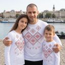 Блуза тънка с фолклорни български мотиви в бяло 6