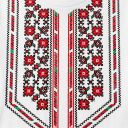 Блуза тънка с фолклорни български мотиви в бяло