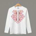 Блуза тънка с фолклорни български мотиви в бяло 4