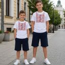 Комбинация 2 части (т/б) с фолклорни мотиви в бяло 8