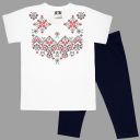 Комбинация 2 части (б/к) с фолклорни мотиви в бяло 11