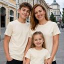 Тениска едноцветна в екрю