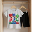 Комбинация 2 части (т/б) PJ Masks в сиво