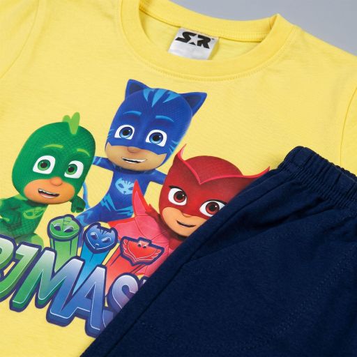 Комбинация 2 части (т/б) PJ Masks в жълто