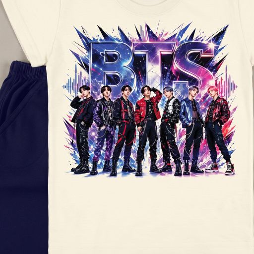 Български детски комплект с BTS DTF печат